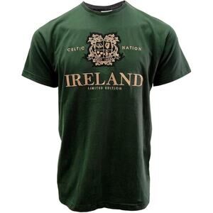 Traditional Craft Ireland Green Limited Edition Crest T-Shirt MEDIUM
